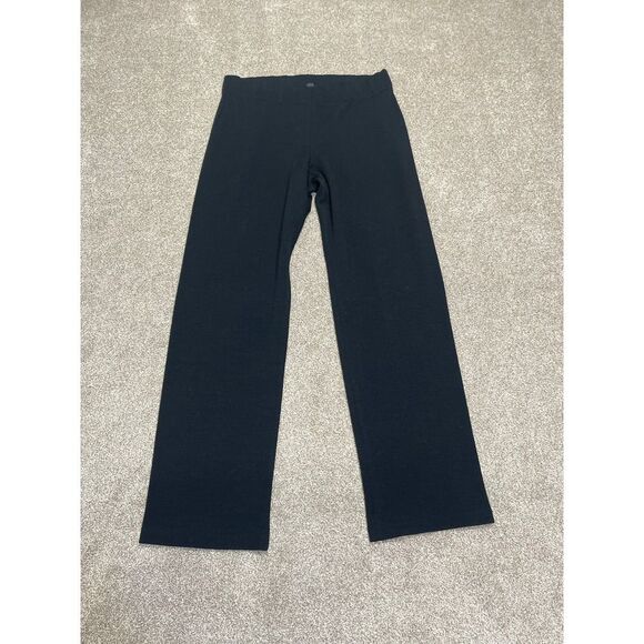 Eileen Fisher Womens pull on pants sz small black wool blend minimalist trouser - Picture 4 of 12